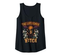 Mujer Life Coach Motivación Orador The Life Coach Witch Halloween Camiseta sin Mangas