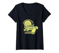 Mujer Life Gave Me Lemons Jesús Hace Limonada Cristiano Divertido Camiseta Cuello V