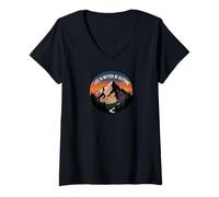 Mujer Life Is Better At Altitude Mountain Hiking Nature Camiseta Cuello V