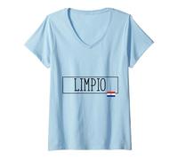 Mujer Limpio City Country Paraguay Familia Viaje Hombres Mujeres Camiseta Cuello V