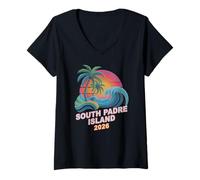 Mujer Linda Isla del Padre del Sur 2026 Vacay Viajes Vacaciones Cumpleaños Camiseta Cuello V