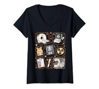 Mujer Lindo Equipo de imágenes médicas de radiología Kawaii X Ray Tech Camiseta Cuello V