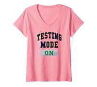 Mujer Lindo Modo de Prueba: el Profesor del día del Examen, Todo está Bien Camiseta Cuello V