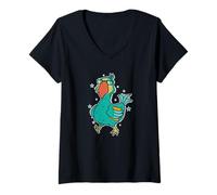 Mujer Lindo pájaro Dodo de Mauricio Camiseta Cuello V