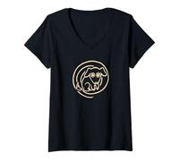 Mujer Lindo perro callejero de los años 90 del Y2K Bowwow Camiseta Cuello V