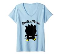 Mujer Lindo trasero de Sanrio Bad Badtz-Maru Camiseta Cuello V