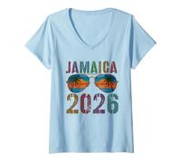 Mujer Lindo Viaje Cozumel 2026 Vacay a Juego de cumpleaños Camiseta Cuello V