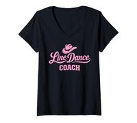 Mujer Line Dance Coach Camiseta Cuello V