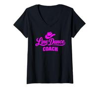 Mujer Line Dance Coach Camiseta Cuello V