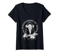 Mujer Lion King Scar I'm Surrounded By Idiots Camiseta Cuello V