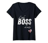 Mujer Little Boss Lady Bebé Niños Niño Niña Linda Camiseta Cuello V