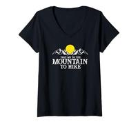 Mujer Llévame a la montaña para Caminar Aventura Camiseta Cuello V