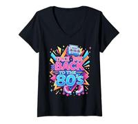 Mujer Llévame de Vuelta a la Fiesta Retro de los 80 Camiseta Cuello V