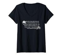 Mujer llevo tu corazón Conmigo, día de la poesía, Inspirador, poético Camiseta Cuello V