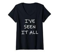Mujer Lo he visto todo Camiseta Cuello V