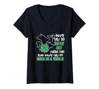 Mujer Lo Que Haces Todos los días Importa 4-H Life 4-H Mom County Fair Camiseta Cuello V