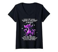 Mujer Lo que más me gusta es Broken Dragon Camiseta Cuello V