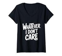 Mujer Lo Que no me Importa el Humor sarcástico Camiseta Cuello V