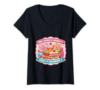 Mujer Lo Que Sucede en Las estancias de la Abuela de la Abuela Candy Camiseta Cuello V