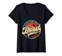 Mujer Lo siento, llego tarde, vi un pájaro, divertido, amante de los pájaros, observación de aves vintage Camiseta Cuello V