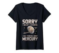 Mujer Lo Siento, no Estaba Escuchando a Mercury Camiseta Cuello V