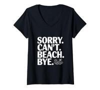 Mujer Lo Siento, no Puedo IR a la Playa Camiseta Cuello V