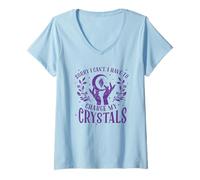 Mujer Lo Siento, no Puedo, Tengo Que Cargar mis Cristales Camiseta Cuello V