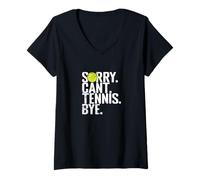 Mujer Lo Siento, no Puedo Tenis Adiós Tenis Humor Camiseta Cuello V