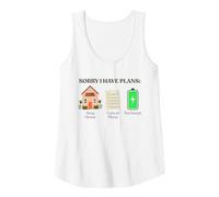 Mujer Lo Siento, Tengo Planes Quédate en casa Cancelar Planes Salud Mental Camiseta sin Mangas