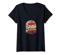 Mujer Lo Siento, una Tenia me Hizo comerlo Humor de la Dieta Camiseta Cuello V