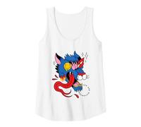 Mujer Lobo trippy psicodélico y arte del tercer ojo Camiseta sin Mangas
