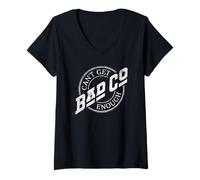 Mujer Logotipo de Bad Company Can't Get Enough Circle Camiseta Cuello V