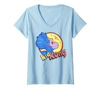 Mujer Logotipo de King Kong Skull Island Kid, Linda película, MonsterVerse Team Camiseta Cuello V