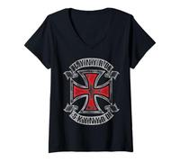 Mujer Logotipo de Lynyrd Skynyrd Nation Vintage de los 70, Biker Rock Classic Camiseta Cuello V