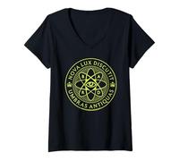 Mujer Logotipo latino verde claro de Atomfall B.A.R.D. Atomeye Camiseta Cuello V