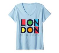 Mujer London Fashion Graphic T Shirts, I Love London Vibes, London Camiseta Cuello V