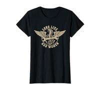 Mujer Long Live RAD Mujeres Mecánico Mujer Biker Cobra Camiseta