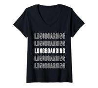 Mujer Longboard Camiseta Cuello V