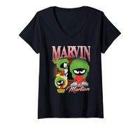 Mujer Looney Tunes Bootleg Marvin The Martian Camiseta Cuello V