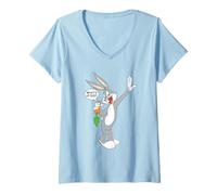 Mujer Looney Tunes Bug Bunny What's Up Doc Camiseta Cuello V