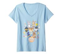Mujer Looney Tunes Gokko The Gangs All Here Camiseta Cuello V