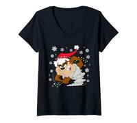 Mujer Looney Tunes Taz Christmas Lights Camiseta Cuello V