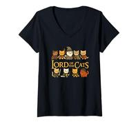 Mujer Lord of The Cats - Amantes de los Gatos Camiseta Cuello V