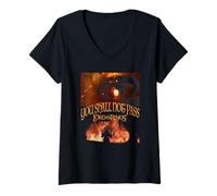 Mujer Lord of The Rings You Shall Not Pass Balrog Camiseta Cuello V