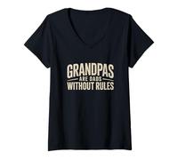 Mujer Los Abuelos Son papás sin Reglas Camiseta Cuello V