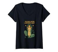 Mujer Los ataúdes de Hadas del Misterio escocés de Arthur's Seat Camiseta Cuello V