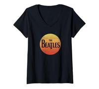 Mujer Los Beatles Camiseta Cuello V