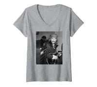 Mujer Los Beatles George Harrison Abbey Road Era 1969 Camiseta Cuello V
