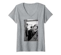 Mujer Los Bluetones esperan Volar Banda de Rock por Andy Willsher Camiseta Cuello V