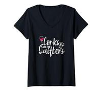 Mujer Los corchos son para quienes dejan de fumar Camiseta Cuello V